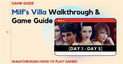 milfs villa walkthrough